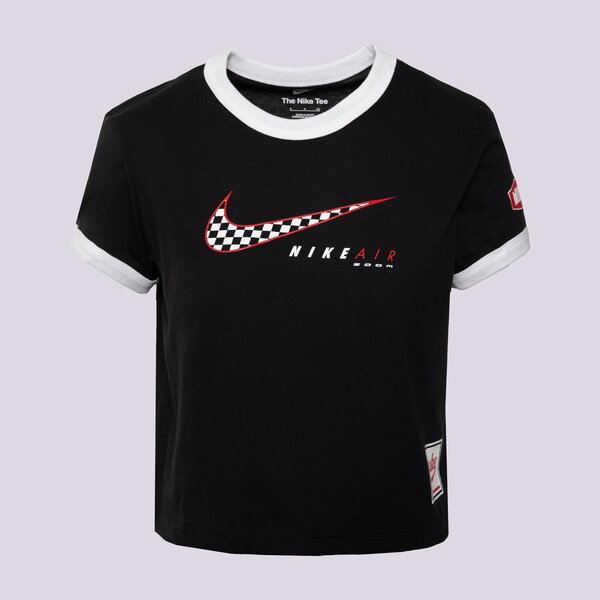 Krekli sievietēm NIKE T-SHIRT W NSW CLUB SS TEE MOTO RGR hq1707-010 krāsa melna