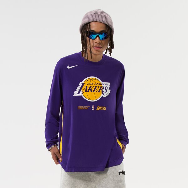 Vīriešu t krekli NIKE T-SHIRT LAL M NK DF LS TOP PREGM NBA dn4615-504 krāsa violeta