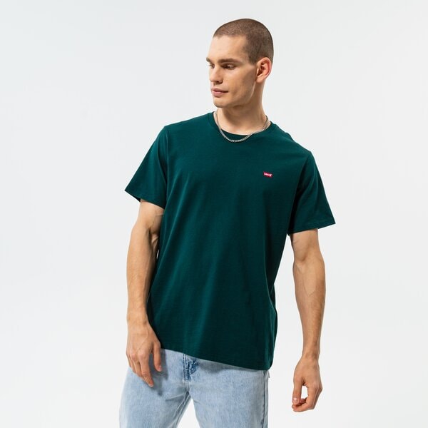 Vīriešu t krekli LEVI'S T-SHIRT SS ORIGINAL HM TEE 56605-0140 krāsa zaļa