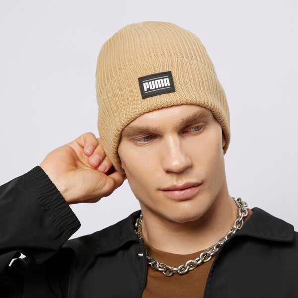 Sieviešu ziemas cepure PUMA CEPURE RIBBED CLASSIC CUFF BEANIE 024038 07 krāsa bēša