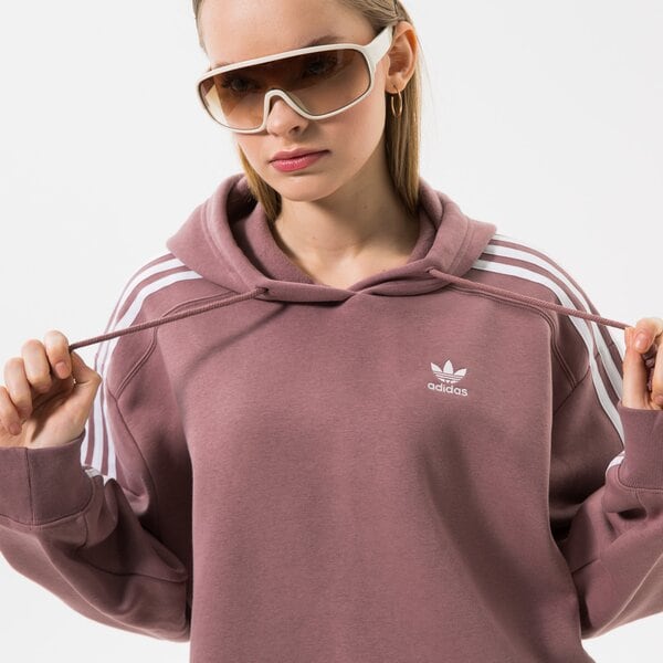 Sieviešu džemperis ADIDAS  DŽEMPERIS AR KAPUCI  SHORT HOODIE hn5885 krāsa rozā