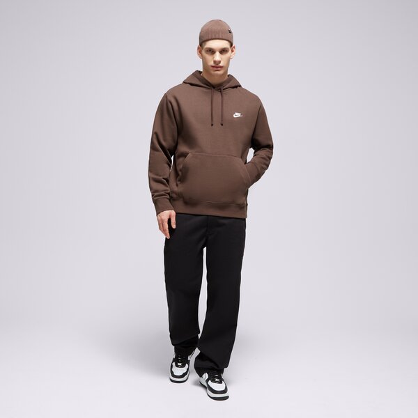 Vīriešu džemperis NIKE  DŽEMPERIS AR KAPUCI  SPORTSWEAR CLUB FLEECE bv2654-237 krāsa brūna