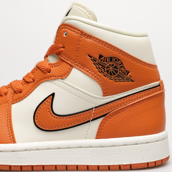 Sporta apavi sievietēm AIR JORDAN 1 MID SE dv1302-100 krāsa oranža