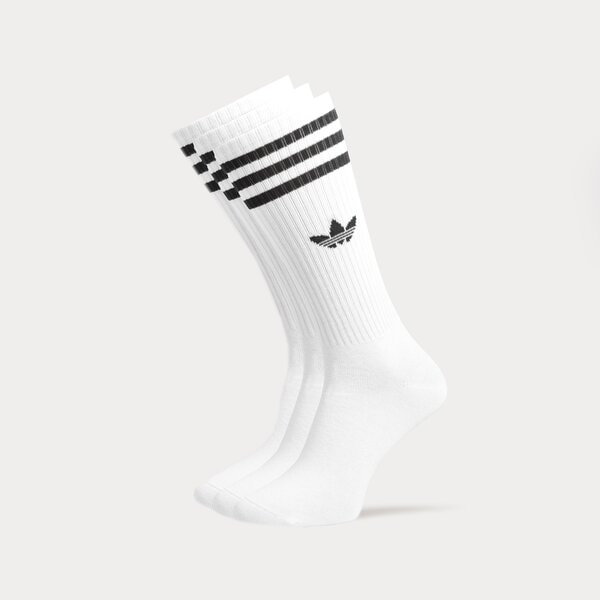 Sieviešu zeķes ADIDAS ZEĶES 3-PACK SOLID SOCKS HIGH CREW ij0734 krāsa balta