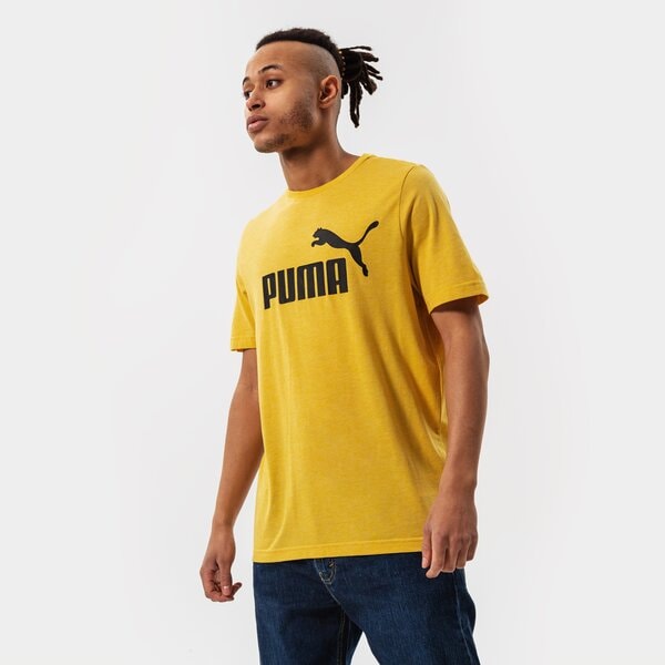 Vīriešu t krekli PUMA T-SHIRT ESS HEATHER TEE 58673631 krāsa dzeltena