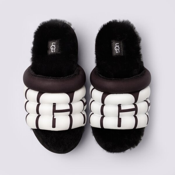 Sieviešu UGG MAXI SLIDE LOGO 1127067-black krāsa melna