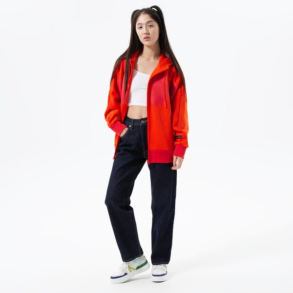 Sieviešu džemperis ADIDAS DŽEMPERIS AR RĀVĒJSLĒDZĒJU    Z KAPTUREM MMK CORANG hj7304 krāsa koraļļu