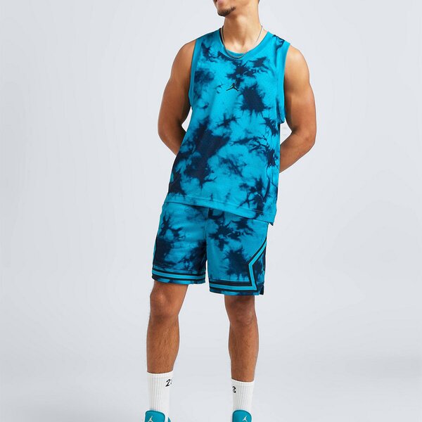 Vīriešu t krekli JORDAN TANK JDAN TIE DYE JERSEY BLUE TEE  dz0565-446 krāsa melna