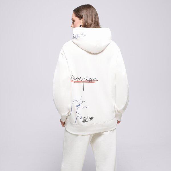Sieviešu džemperis CHAMPION  DŽEMPERIS AR KAPUCI  HOODED SWEATSHIRT 116274ww036 krāsa balta