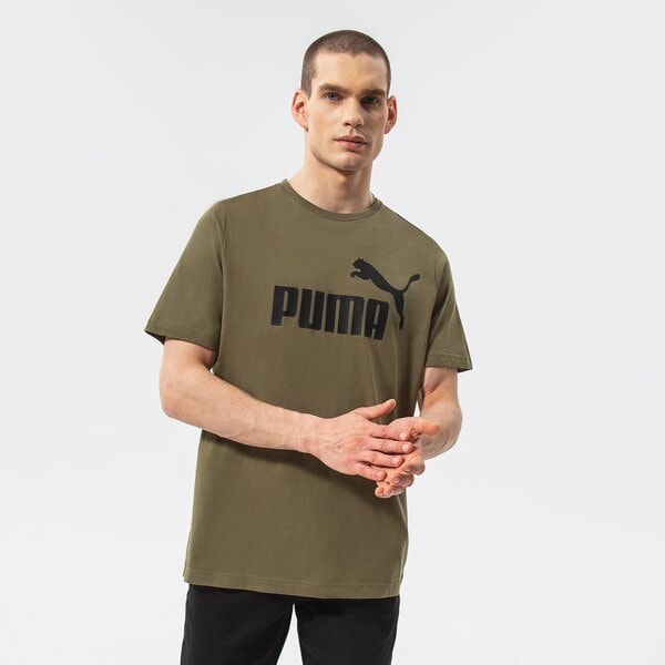 Vīriešu t krekli PUMA T-SHIRT ESS LOGO TEE 58666732 krāsa haki