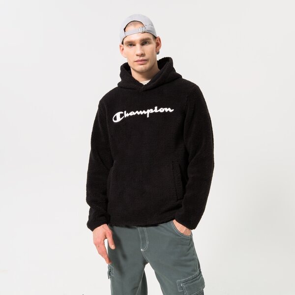 Vīriešu džemperis CHAMPION  DŽEMPERIS AR KAPUCI  HOODED TOP 214973kk002 krāsa melna