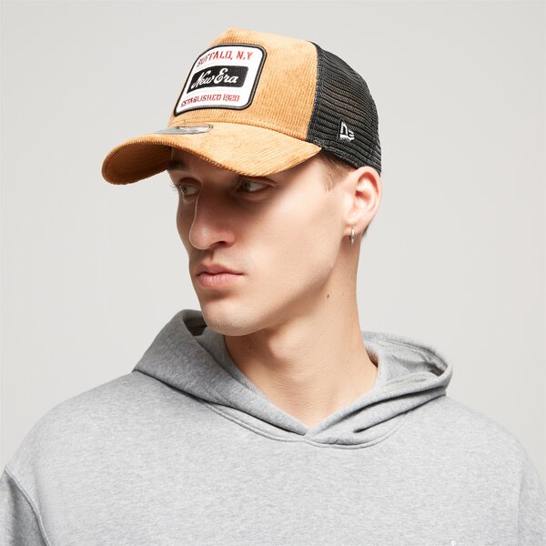 Vīriešu cepure ar nagu NEW ERA CEPURE CORD TRUCKER NEWERA BRW NONE 60364187 krāsa brūna
