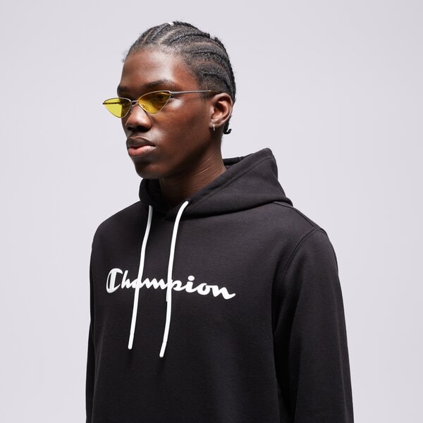 Vīriešu džemperis CHAMPION  DŽEMPERIS AR KAPUCI  HOODED SWEATSHIRT 218528kk001 krāsa melna