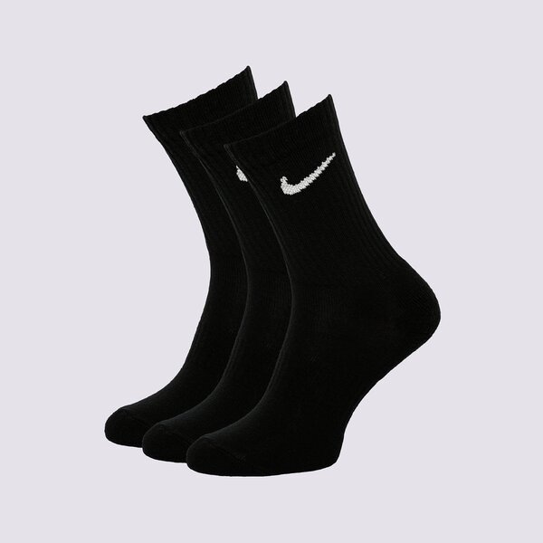 Sieviešu zeķes NIKE 3-PACK CUSHIONED CREW SOCKS sx7664-010 krāsa melna