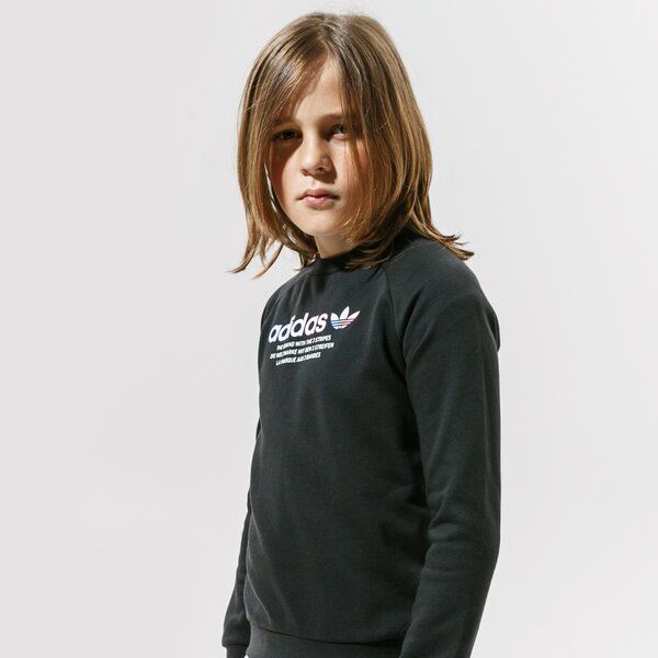 Džemperi bērniem ADIDAS DŽEMPERIS CREW WW gn7468 krāsa melna