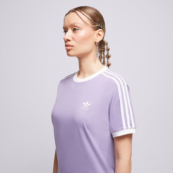 Krekli sievietēm ADIDAS T-SHIRT 3 STRIPES TEE ib7411 krāsa violeta