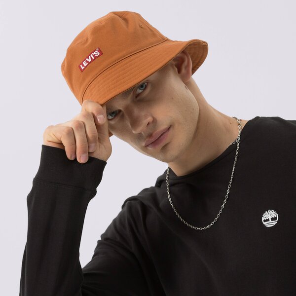  LEVI'S PLATMALE BUCKET HAT d6249-0003 krāsa oranža