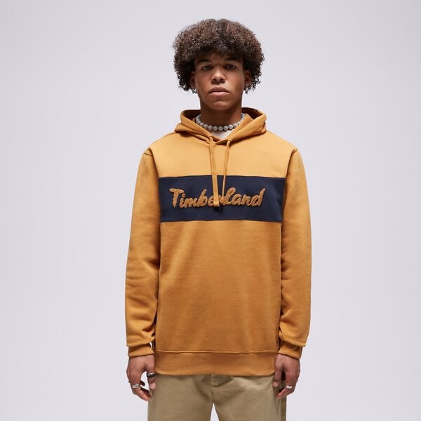 Vīriešu džemperis TIMBERLAND  DŽEMPERIS AR KAPUCI  LS CURSIVE HOODIE tb0a6fkmp471 krāsa sinepju dzeltenā