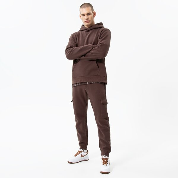 Vīriešu džemperis CONFRONT  DŽEMPERIS AR KAPUCI  HOODIE ESSENTIAL cf322blm12001 krāsa bordo