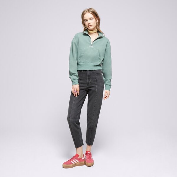 Sieviešu džemperis LEVI'S DŽEMPERIS GRAPHIC SARA 1/4 ZIP GREENS a7298-0002 krāsa haki