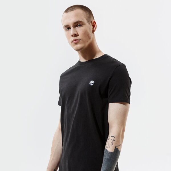 Vīriešu t krekli TIMBERLAND T-SHIRT SS DUNSTAN JERSEY CREW TEE SLIM tb0a2bpr0011 krāsa melna