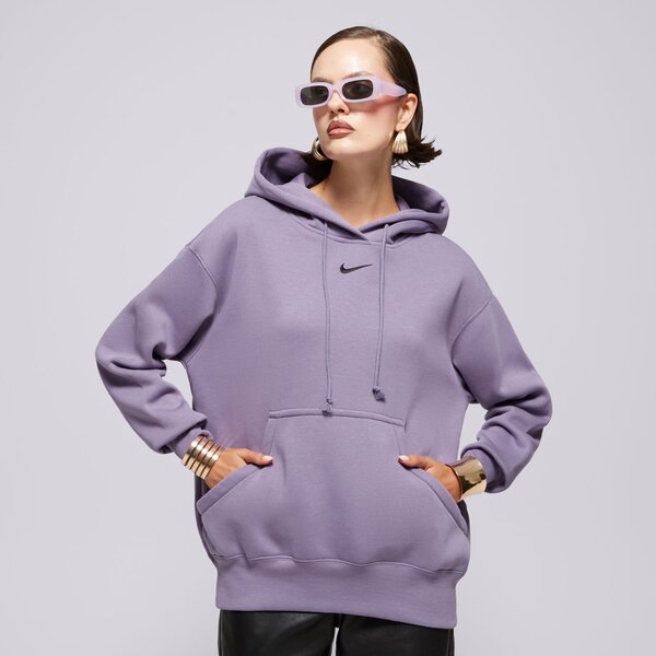 Sieviešu džemperis NIKE  DŽEMPERIS AR KAPUCI    W NSW PHNX FLC OS PO HOODIE dq5860-509 krāsa pelēka