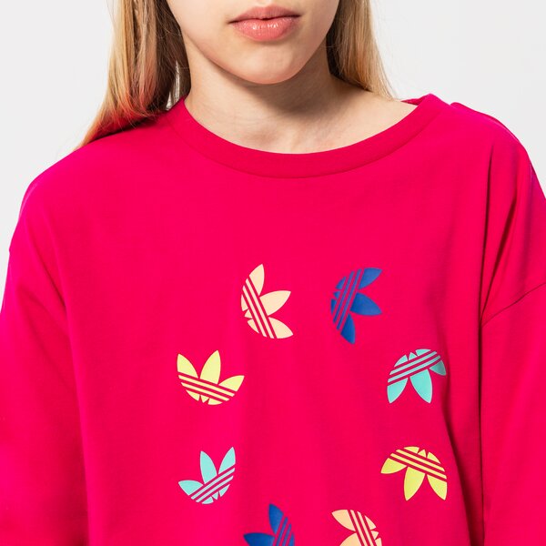 T krekli bērniem ADIDAS T-SHIRT CROPPED TEE GIRL he4776 krāsa rozā