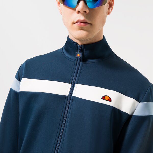 Vīriešu džemperis ELLESSE DŽEMPERIS AR RĀVĒJSLĒDZĒJU    SPINELLA TRACK TOP DBL shr17431420 krāsa zila