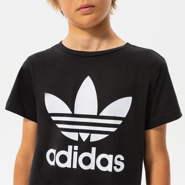 T krekli bērniem ADIDAS T-SHIRT TREFOIL TEE BOY dv2905 krāsa melna