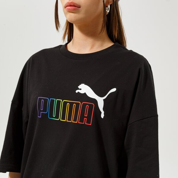 Krekli sievietēm PUMA T-SHIRT ESS+ RAINBOW TEE 848428 01 krāsa melna
