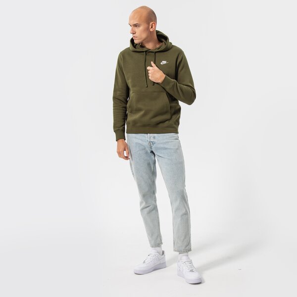 Vīriešu džemperis NIKE  DŽEMPERIS AR KAPUCI  SPORTSWEAR CLUB FLEECE bv2654-327 krāsa haki