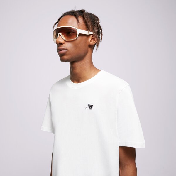 Vīriešu t krekli NEW BALANCE T-SHIRT SMALL PACK TEE mt23600wt krāsa balta