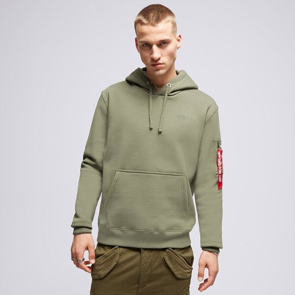 Vīriešu džemperis ALPHA INDUSTRIES  DŽEMPERIS AR KAPUCI  AIR FORCE 138337142 krāsa haki