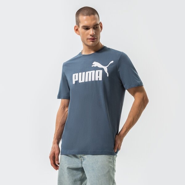 Vīriešu t krekli PUMA T-KREKLS ESS LOGO TEE (S) 586667 10 krāsa tumši zila