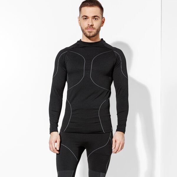 Vīriešu t krekli FEEWEAR T-SHIRT TERMICZNY LS COLDSNAP fw37bim03001 krāsa melna