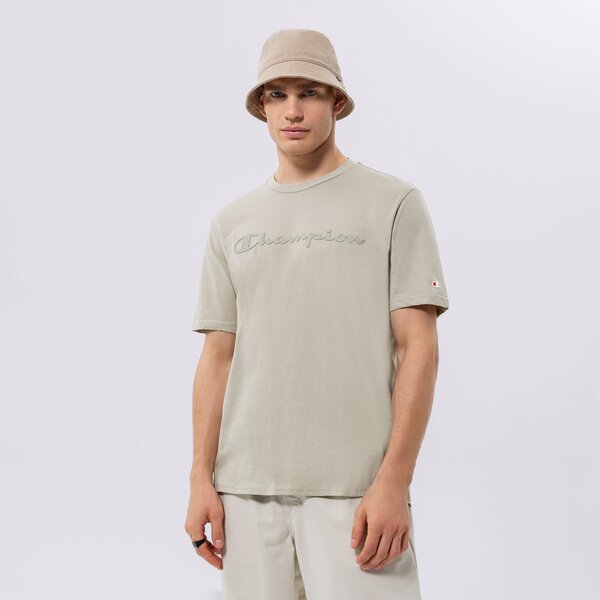 Vīriešu t krekli CHAMPION T-SHIRT CREWNECK T-SHIRT 218284es066 krāsa pelēka