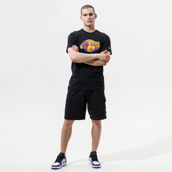 Vīriešu t krekli NIKE T-SHIRT LOS ANGELES LAKERS TEE EARNED EDITION NBA cz7273-010 krāsa melna