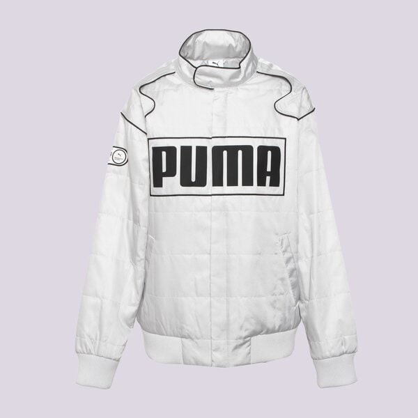 Sieviešu jaka PUMA JAKA RELAXED RACER JACKET 629914 61 krāsa pelēka