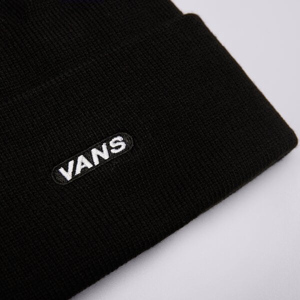 Sieviešu ziemas cepure VANS CEPURE BAGLEY TALL CUFF BEANIE vn000hstblk1 krāsa melna