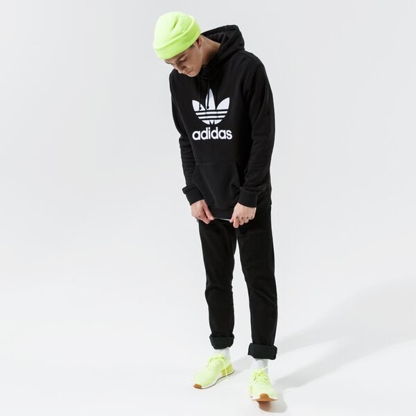 Vīriešu džemperis ADIDAS  DŽEMPERIS AR KAPUCI  TREFOIL HOODY h06667 krāsa melna