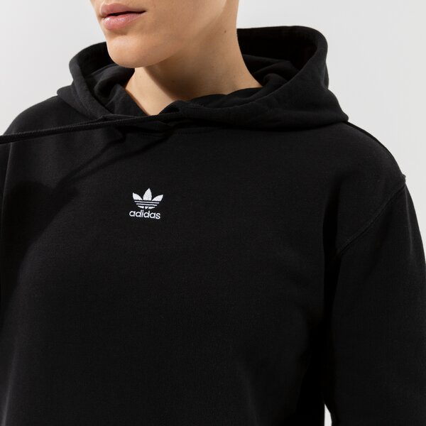 Sieviešu džemperis ADIDAS  DŽEMPERIS AR KAPUCI  HOODIE h06619 krāsa melna