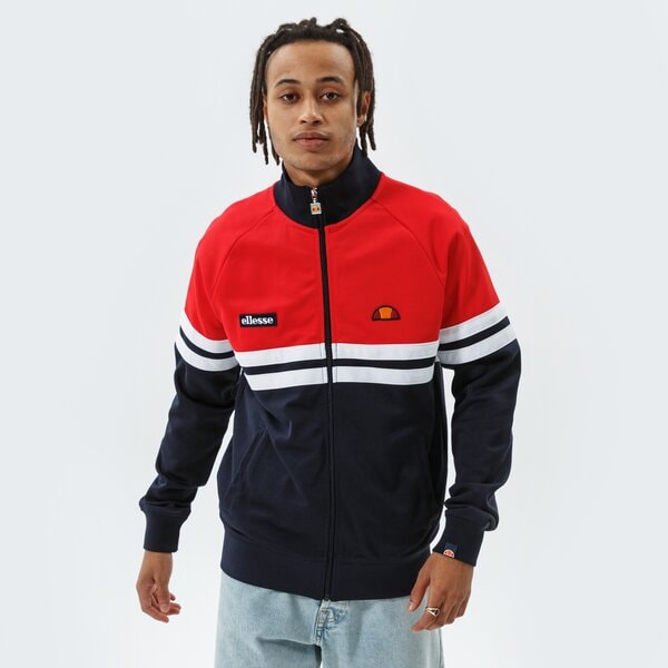 Vīriešu džemperis ELLESSE DŽEMPERIS AR RĀVĒJSLĒDZĒJU    RIMINI TRACK TOP NAVY/ shi00892442 krāsa tumši zila