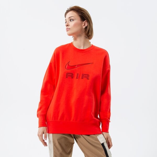 Sieviešu džemperis NIKE AIR FLEECE CREW SWEATSHIRT dq6567-696 krāsa sarkana