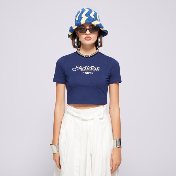 Krekli sievietēm ADIDAS T-SHIRT BABY TEE GRX ix3544 krāsa tumši zila