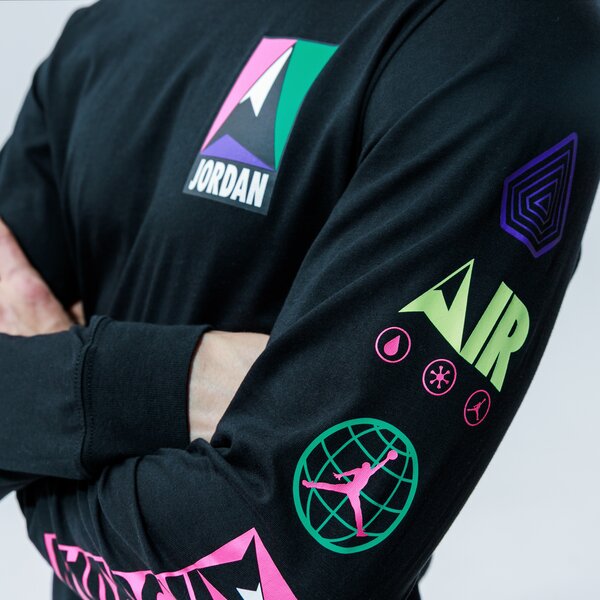 Vīriešu t krekli JORDAN T-SHIRT MOUNTAINSIDE ct3694-010 krāsa melna