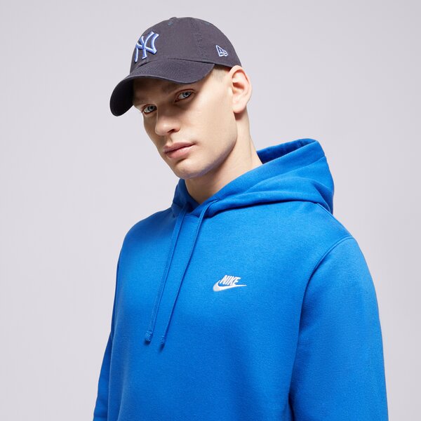 Vīriešu džemperis NIKE  DŽEMPERIS AR KAPUCI  SPORTSWEAR CLUB FLEECE bv2654-480 krāsa zila