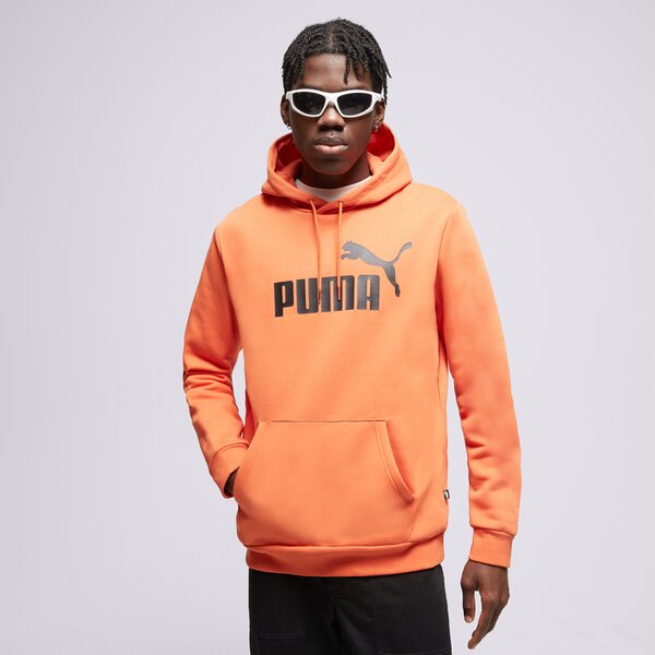 Vīriešu džemperis PUMA  DŽEMPERIS AR KAPUCI    ESS BIG LOGO HOODIE FL (S) 58668794 krāsa oranža