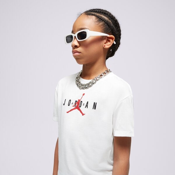 T krekli bērniem JORDAN T-SHIRT MJ HBR SUSTAINABLE TEE GIRL 45b923-001 krāsa balta