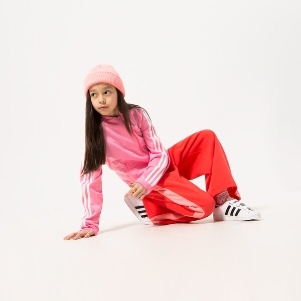 Džemperi bērniem ADIDAS DŽEMPERIS AR RĀVĒJSLĒDZĒJU  SST TRACK TOP GIRL hk0299 krāsa rozā