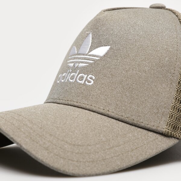 Vīriešu cepure ar nagu ADIDAS CEPURE CURVED TRUCKER ic0021 krāsa zaļa